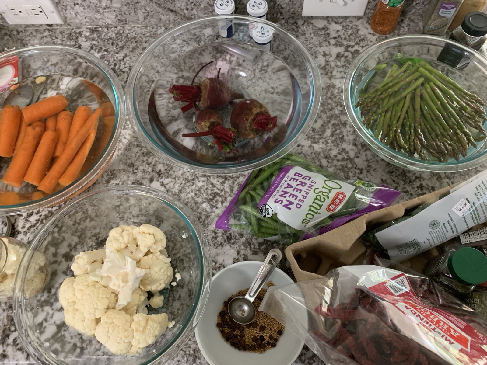 Preserves and dried chiles from the practice