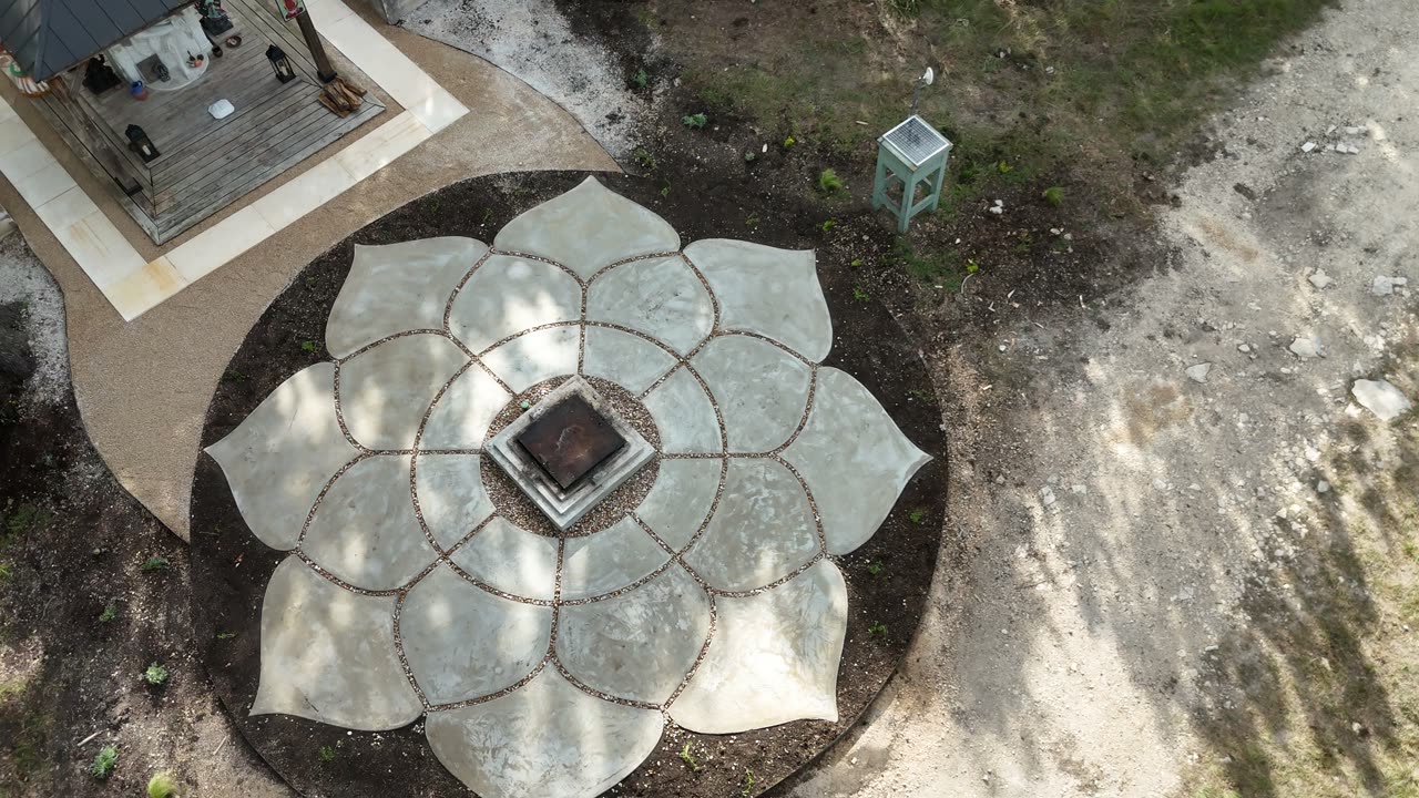 28-foot lotus fountain